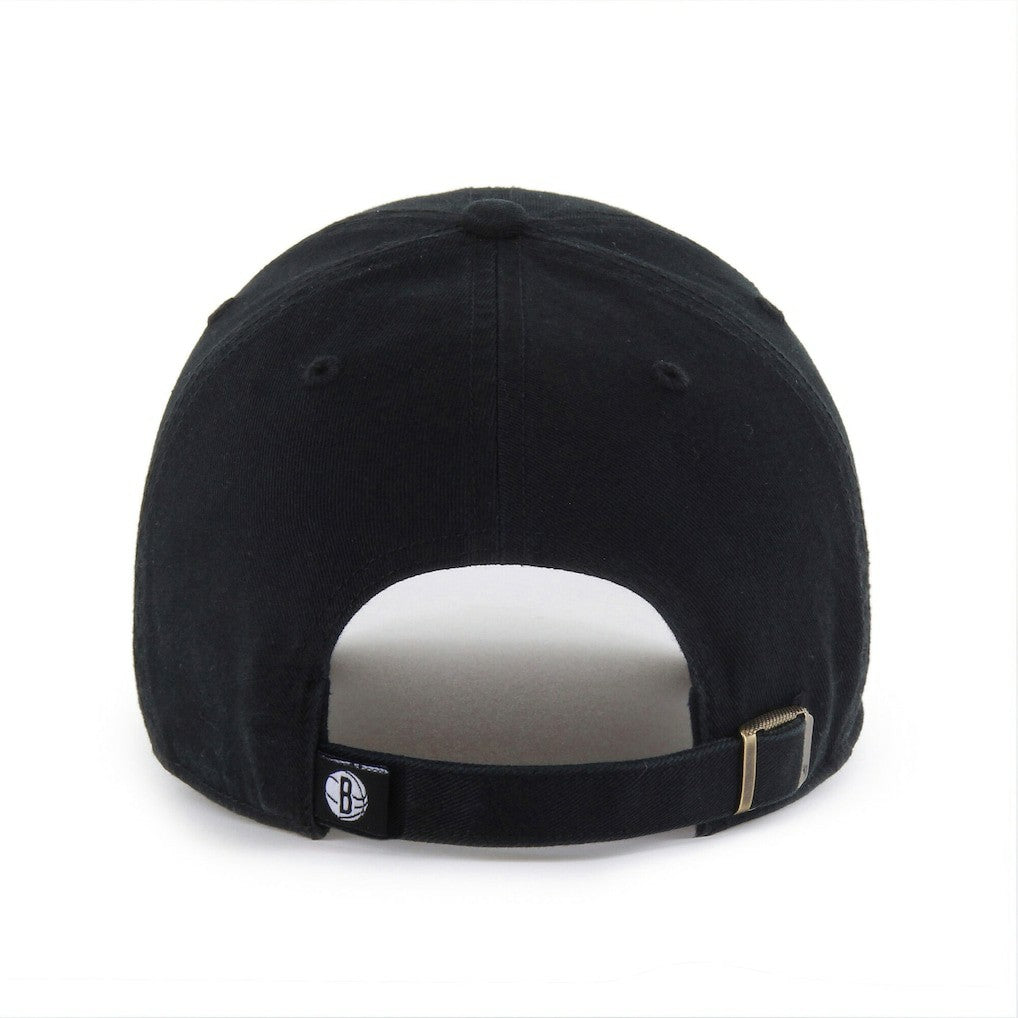 NBA Brooklyn Nets '47 Black on Black Clean Up Adjustable Hat