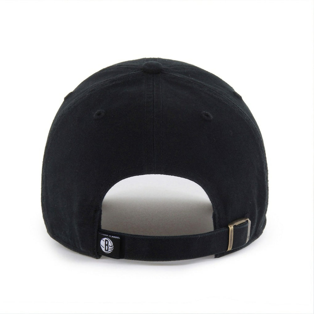 NBA Brooklyn Nets '47 Black on Black Clean Up Adjustable Hat
