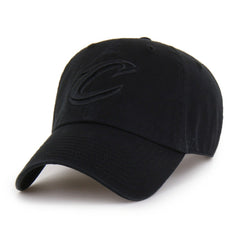 NBA Cleveland Cavaliers '47 Black on Black Clean Up Adjustable Hat