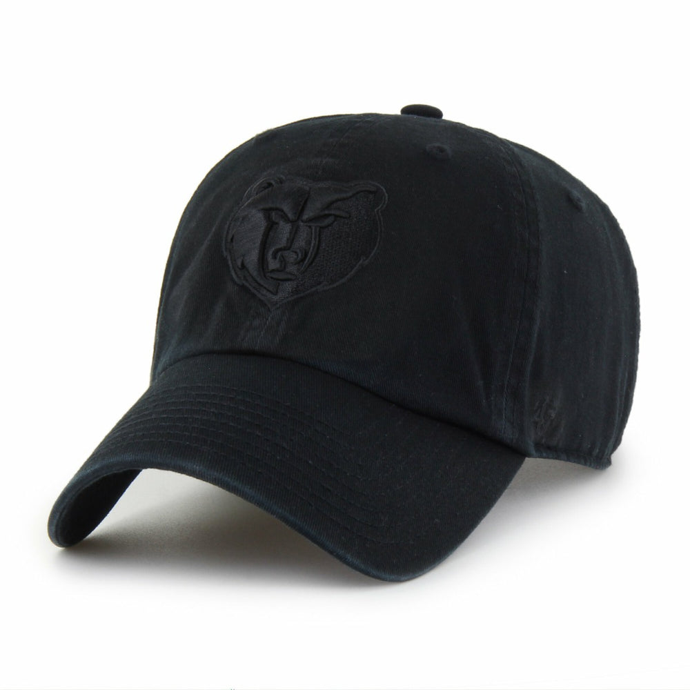 NBA Memphis Grizzlies '47 Black on Black Clean Up Adjustable Hat