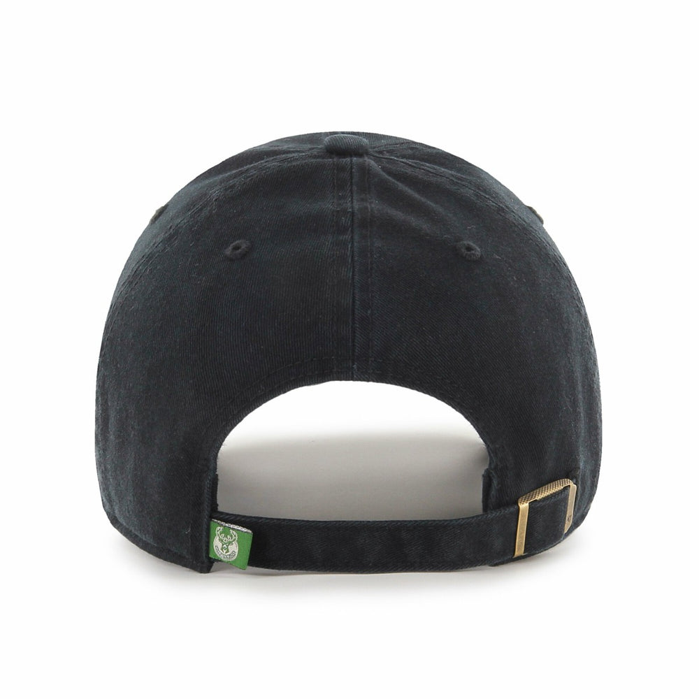NBA Milwaukee Bucks '47 Black on Black Clean Up Adjustable Hat