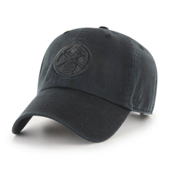 NBA Denver Nuggets '47 Black on Black Clean Up Adjustable Hat