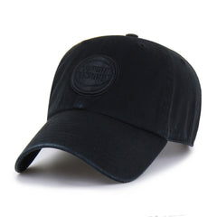 NBA Detroit Pistons '47 Black on Black Clean Up Adjustable Hat