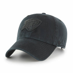 NBA Oklahoma City Thunder '47 Black on Black Clean Up Adjustable Hat