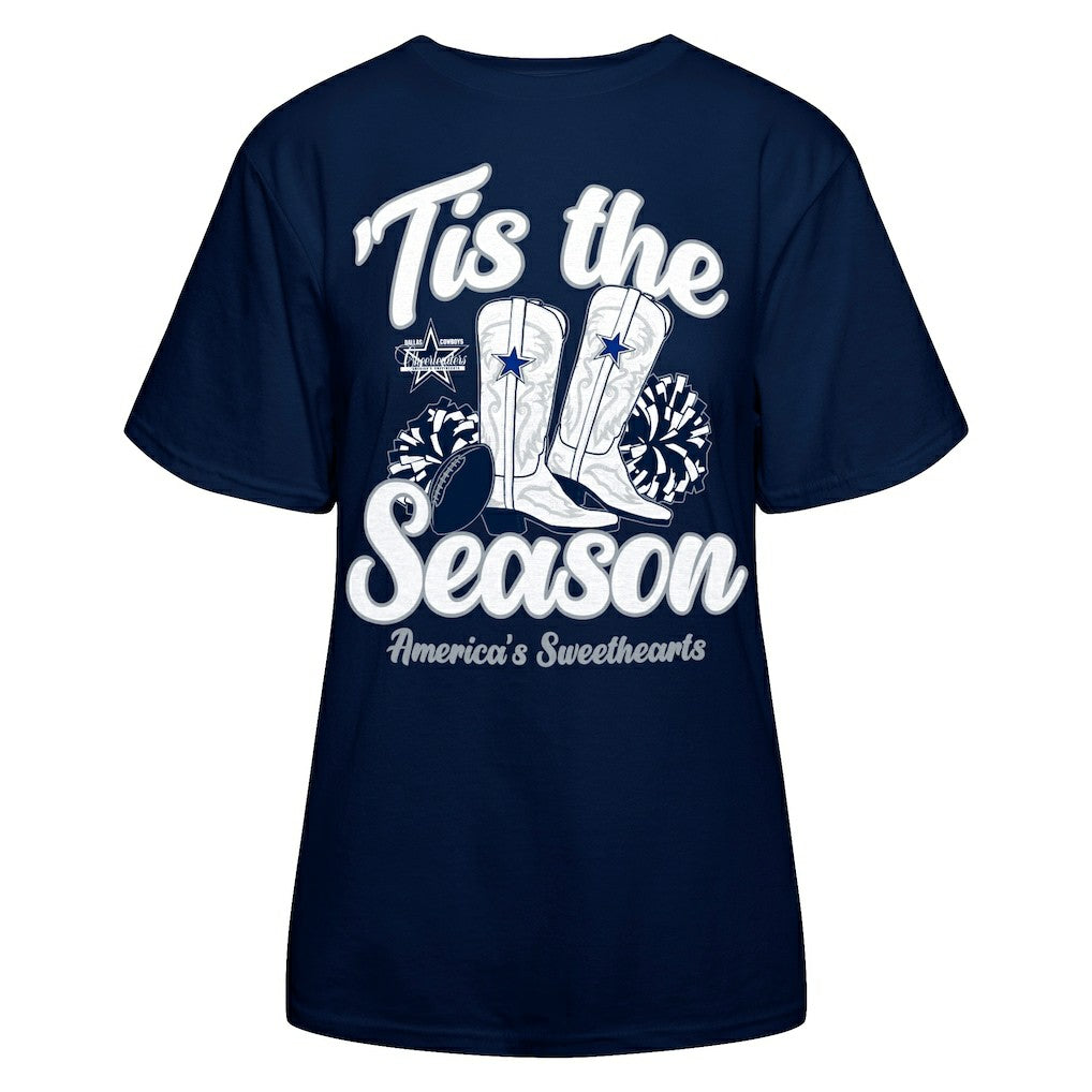 Women's 'Tis The Season Boots T-Shirt - Dallas Cowboys