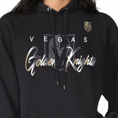NHL Black Vegas Golden Knights G-III 4Her by Carl Banks Shadow Logo Fleece Pullover Hoodie