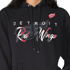 NHL Black Detroit Red Wings G-III 4Her by Carl Banks Shadow Logo Fleece Pullover Hoodie