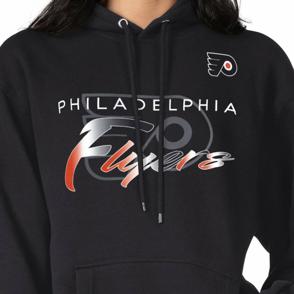 NHL Black Philadelphia Flyers G-III 4Her by Carl Banks Shadow Logo Fleece Pullover Hoodie