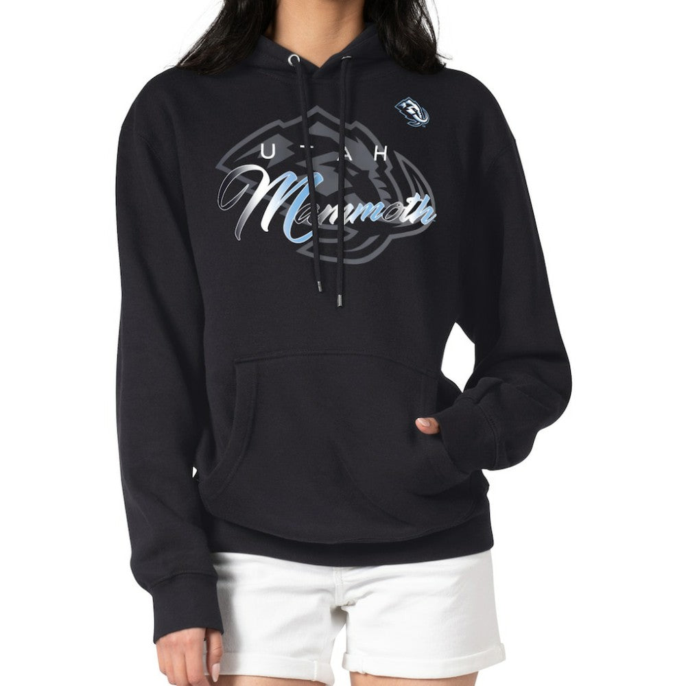 NHL Black Utah Mammoth G-III 4Her by Carl Banks Shadow Logo Fleece Pullover Hoodie