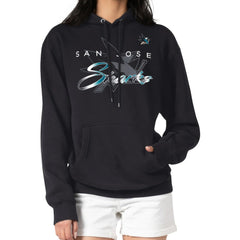 NHL Black San Jose Sharks G-III 4Her by Carl Banks Shadow Logo Fleece Pullover Hoodie