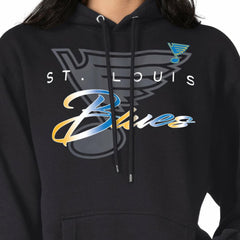 NHL Black St. Louis Blues G-III 4Her by Carl Banks Shadow Logo Fleece Pullover Hoodie