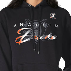 NHL Black Anaheim Ducks G-III 4Her by Carl Banks Shadow Logo Fleece Pullover Hoodie