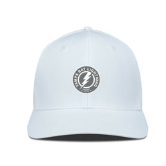 NHL White Tampa Bay Lightning Levelwear Rise Slate & Snow Structured Flex Hat