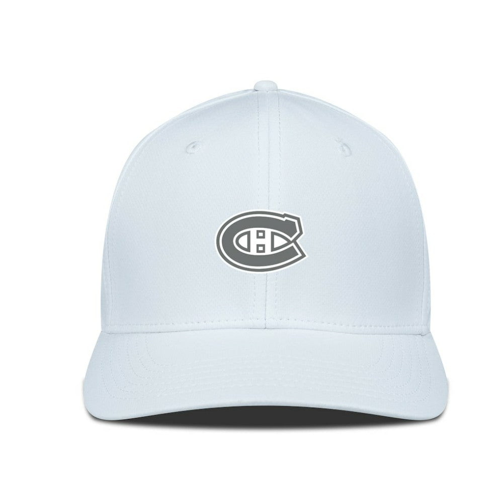 NHL White Montreal Canadiens Levelwear Rise Slate & Snow Structured Flex Hat