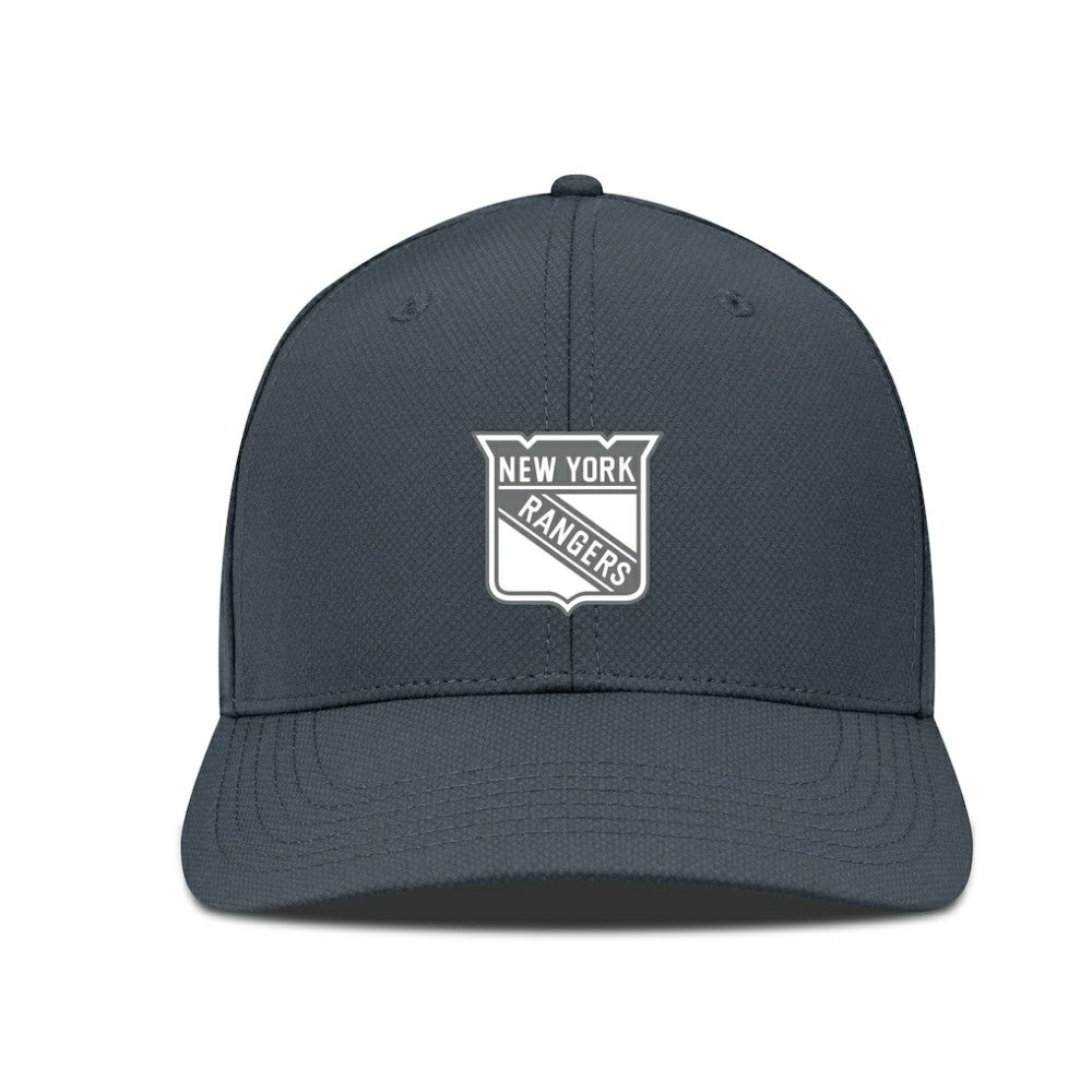 NHL Charcoal New York Rangers Levelwear Rise Slate & Snow Structured Flex Hat
