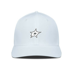 NHL White Dallas Stars Levelwear Rise Slate & Snow Structured Flex Hat