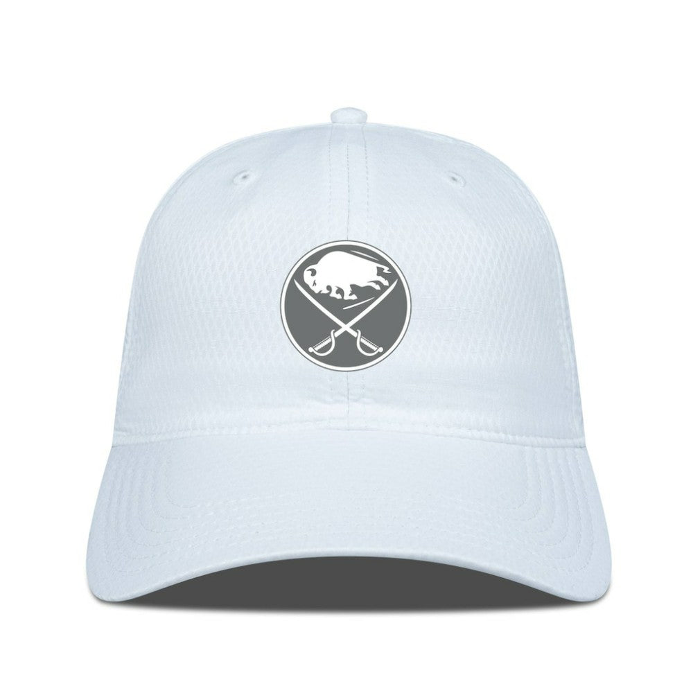 NHL White Buffalo Sabres Levelwear Matrix Slate & Snow Unstructured Adjustable Hat