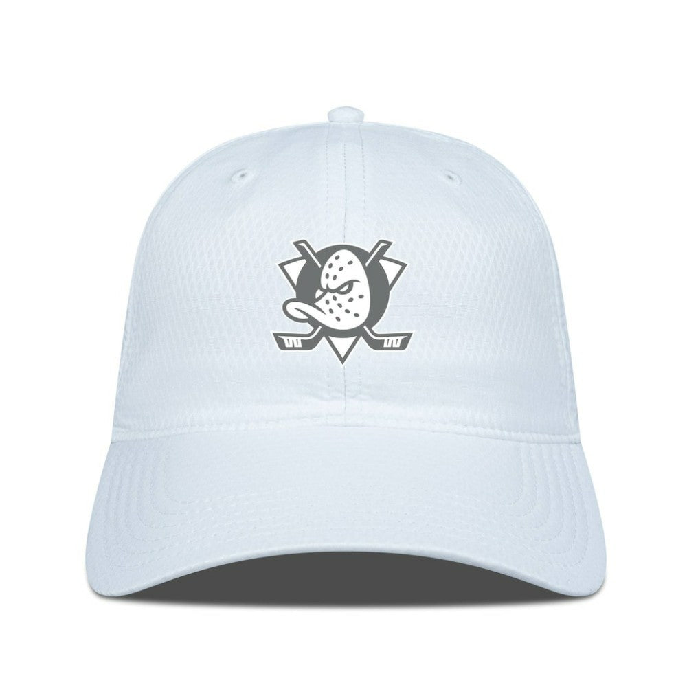 NHL White Anaheim Ducks Levelwear Matrix Slate & Snow Unstructured Adjustable Hat