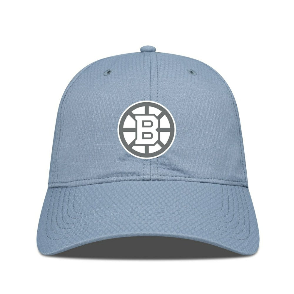 NHL Blue Boston Bruins Levelwear Matrix Slate & Snow Unstructured Adjustable Hat