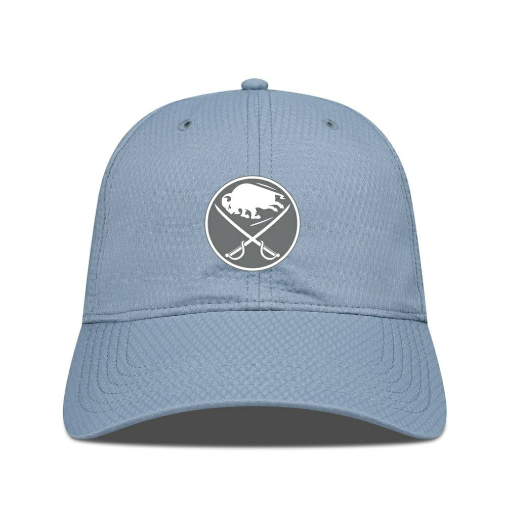 NHL Blue Buffalo Sabres Levelwear Matrix Slate & Snow Unstructured Adjustable Hat