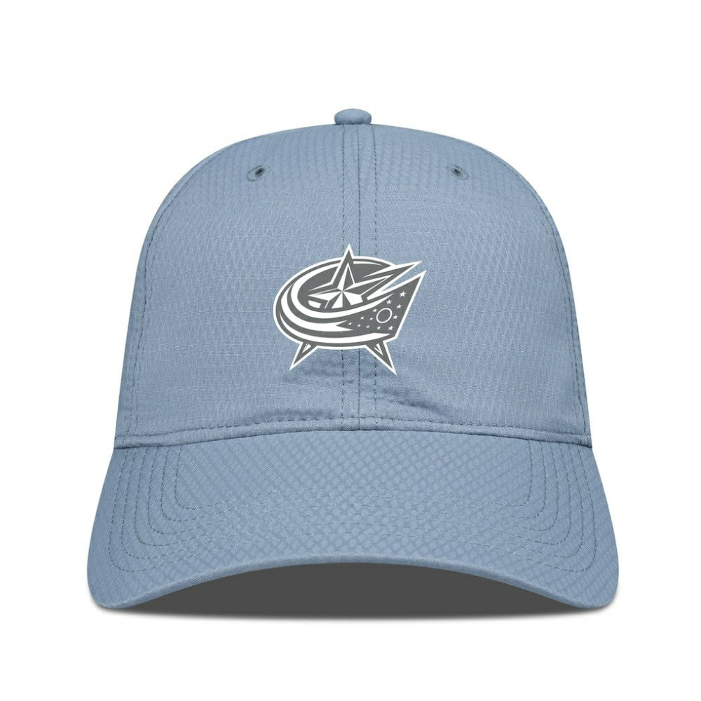 NHL Blue Columbus Blue Jackets Levelwear Matrix Slate & Snow Unstructured Adjustable Hat