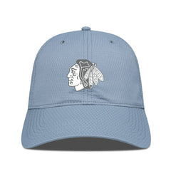 NHL Blue Chicago Blackhawks Levelwear Matrix Slate & Snow Unstructured Adjustable Hat