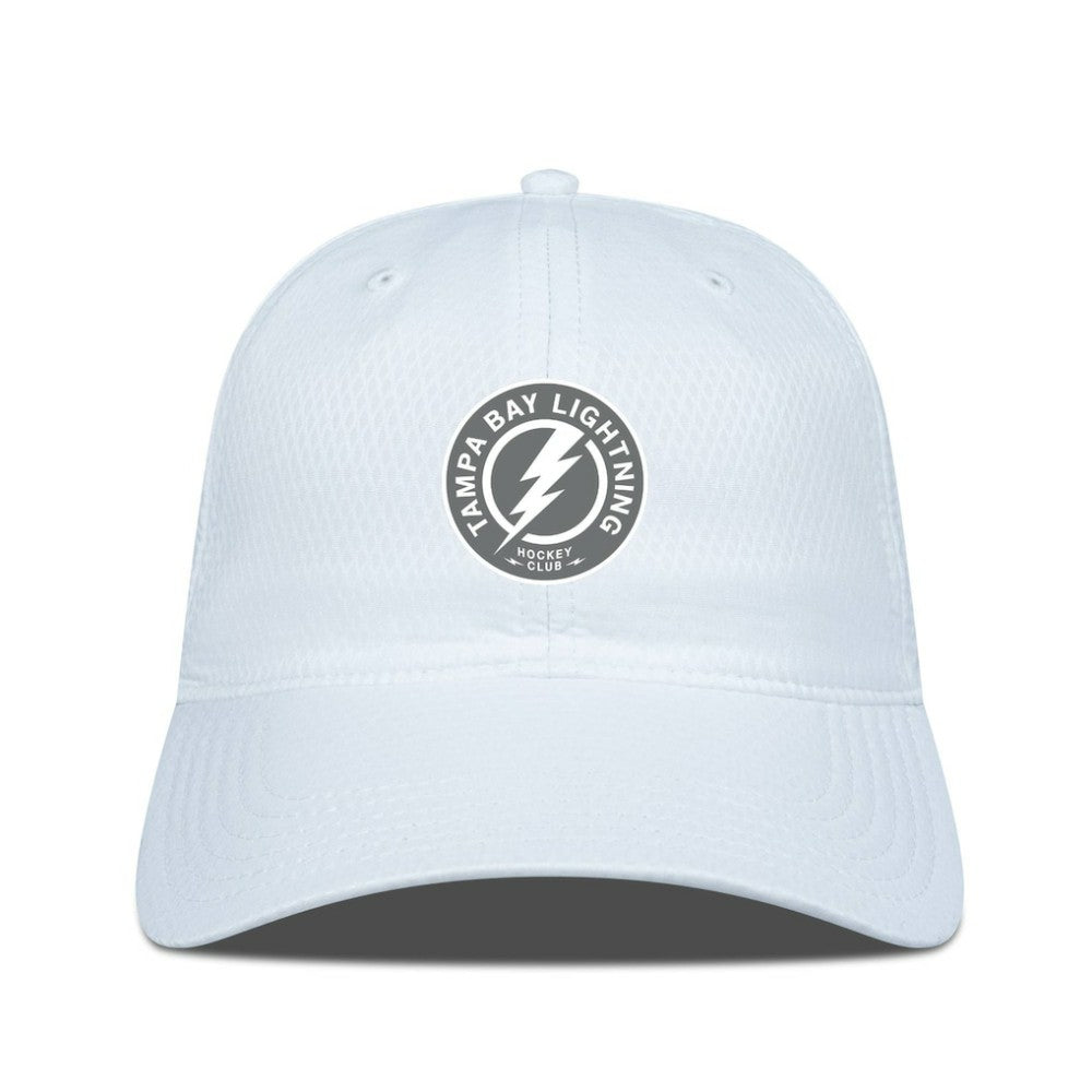 NHL White Tampa Bay Lightning Levelwear Matrix Slate & Snow Unstructured Adjustable Hat