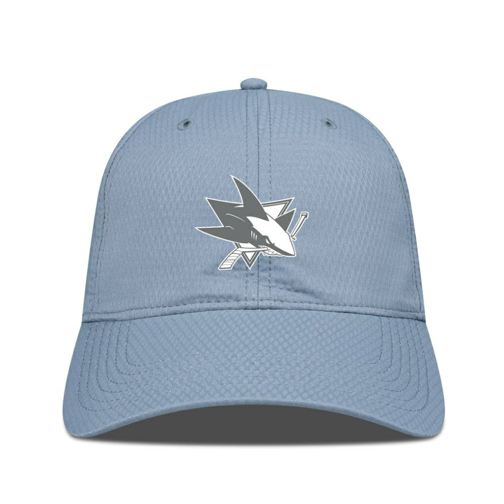 NHL Blue San Jose Sharks Levelwear Matrix Slate & Snow Unstructured Adjustable Hat