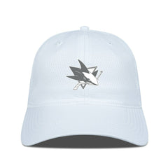 NHL White San Jose Sharks Levelwear Matrix Slate & Snow Unstructured Adjustable Hat