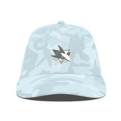 NHL Camo San Jose Sharks Levelwear Clash Slate & Snow Meshback Flex Hat