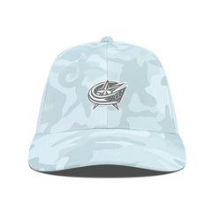 NHL Camo Columbus Blue Jackets Levelwear Clash Slate & Snow Meshback Flex Hat