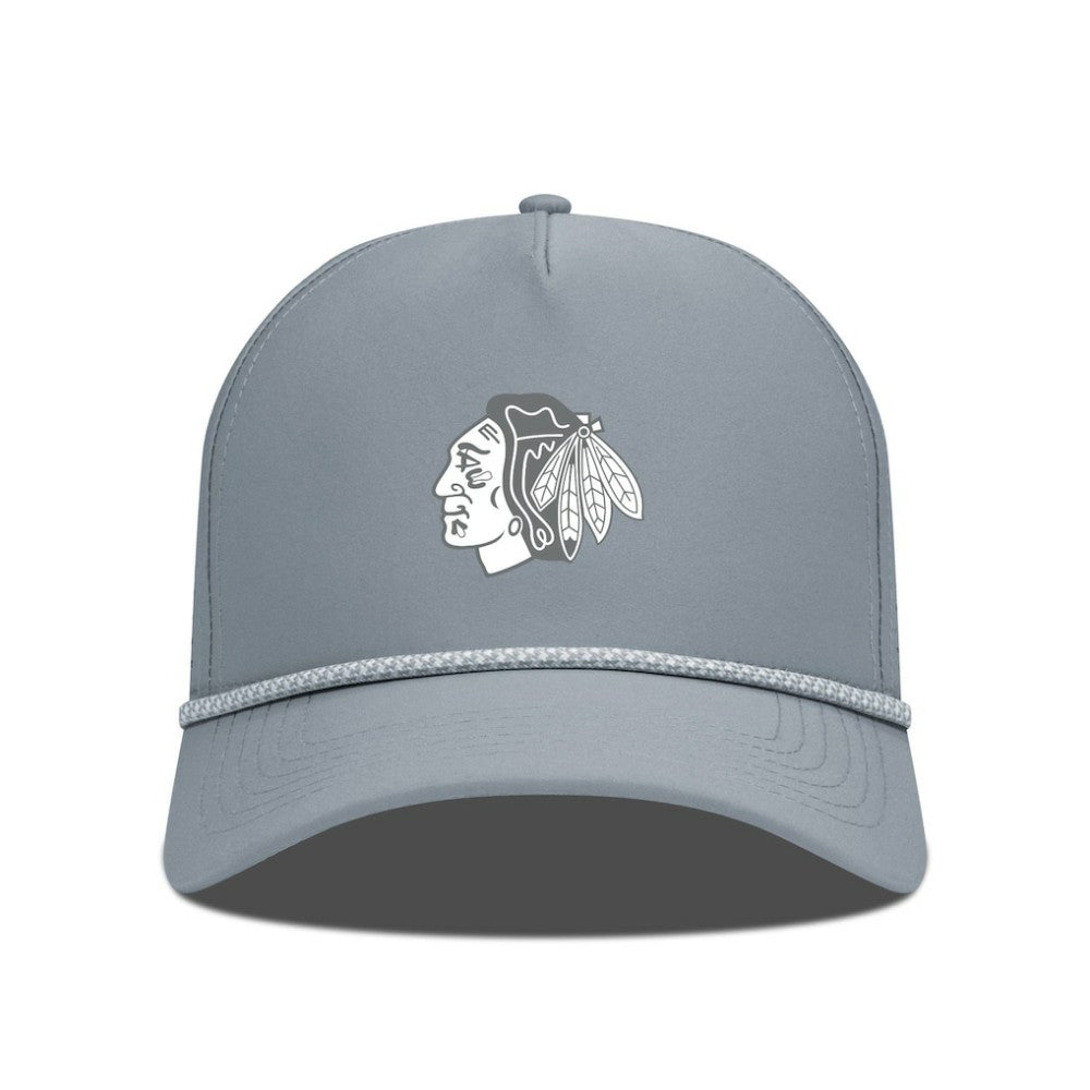 NHL Gray Chicago Blackhawks Levelwear Gordon Slate & Snow Rope Adjustable Hat
