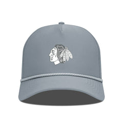 NHL Gray Chicago Blackhawks Levelwear Gordon Slate & Snow Rope Adjustable Hat