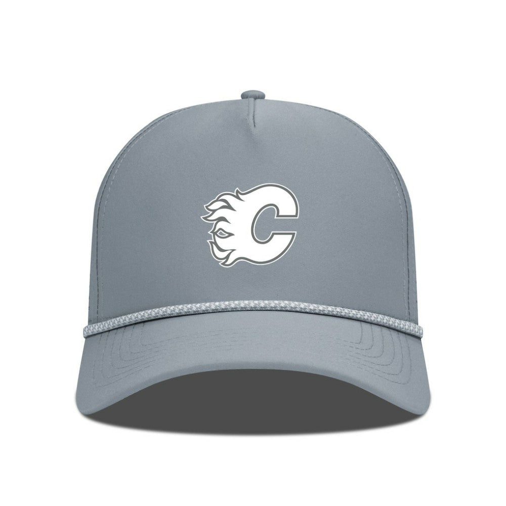 NHL Gray Calgary Flames Levelwear Gordon Slate & Snow Rope Adjustable Hat