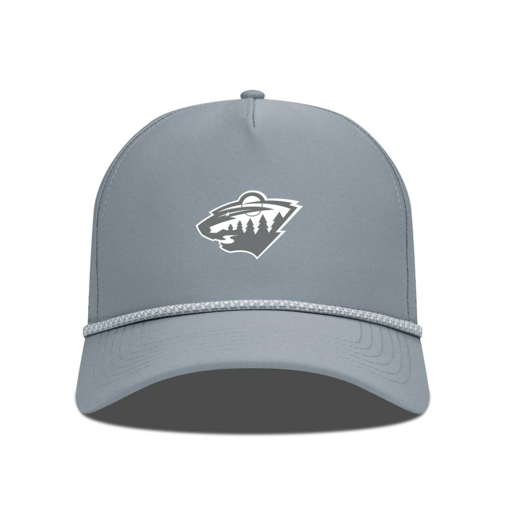 NHL Gray Minnesota Wild Levelwear Gordon Slate & Snow Rope Adjustable Hat
