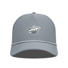 NHL Gray Minnesota Wild Levelwear Gordon Slate & Snow Rope Adjustable Hat