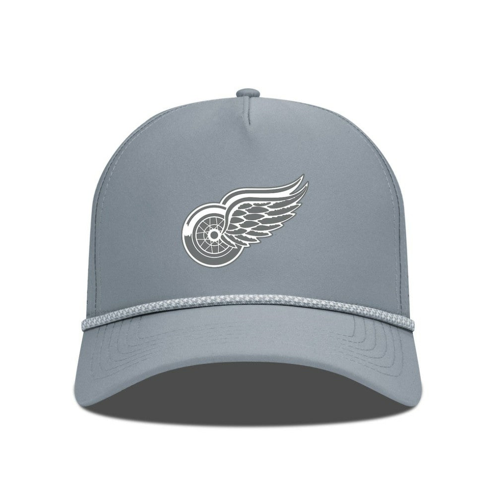 NHL Gray Detroit Red Wings Levelwear Gordon Slate & Snow Rope Adjustable Hat