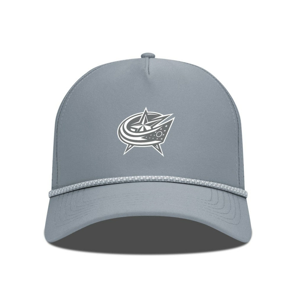NHL Gray Columbus Blue Jackets Levelwear Gordon Slate & Snow Rope Adjustable Hat