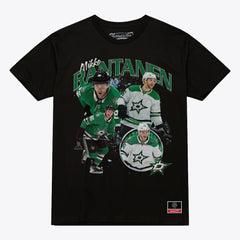 NHL Black Mikko Rantanen Dallas Stars Mitchell & Ness Player Collage T-Shirt