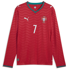Cristiano Ronaldo Portugal National Team 2026 Home Replica Long Sleeve Jersey - Puma Red