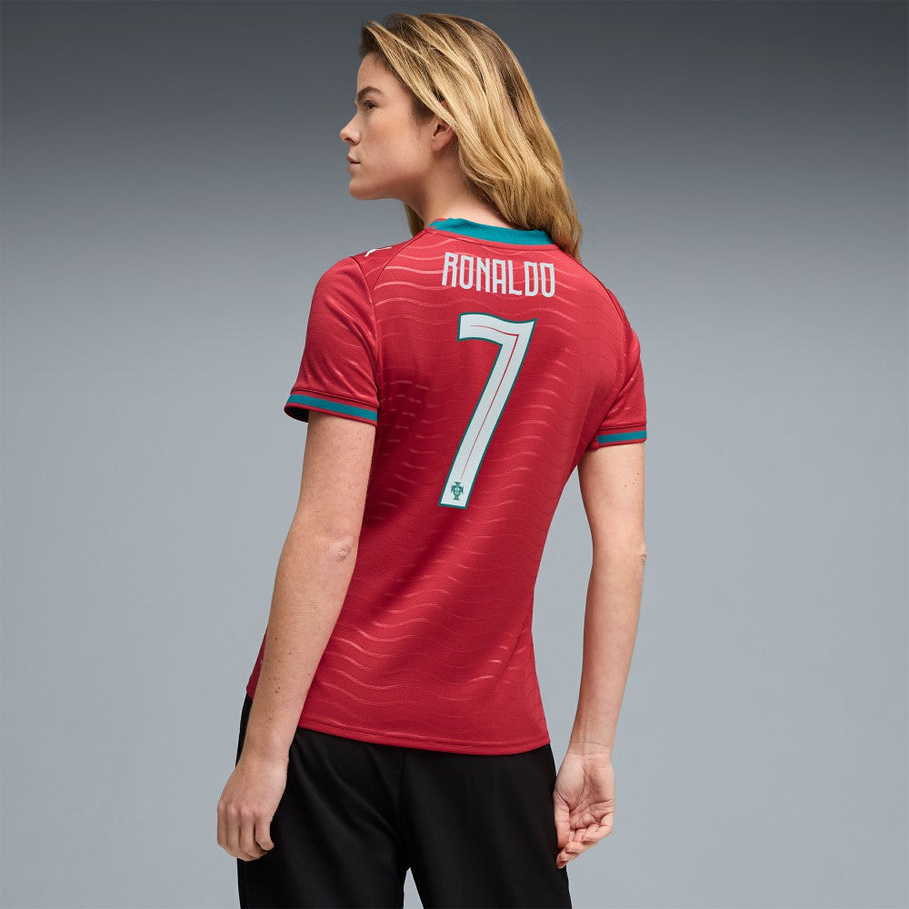 Cristiano Ronaldo Portugal National Team Women's 2026 Home Replica Jersey - Puma Red