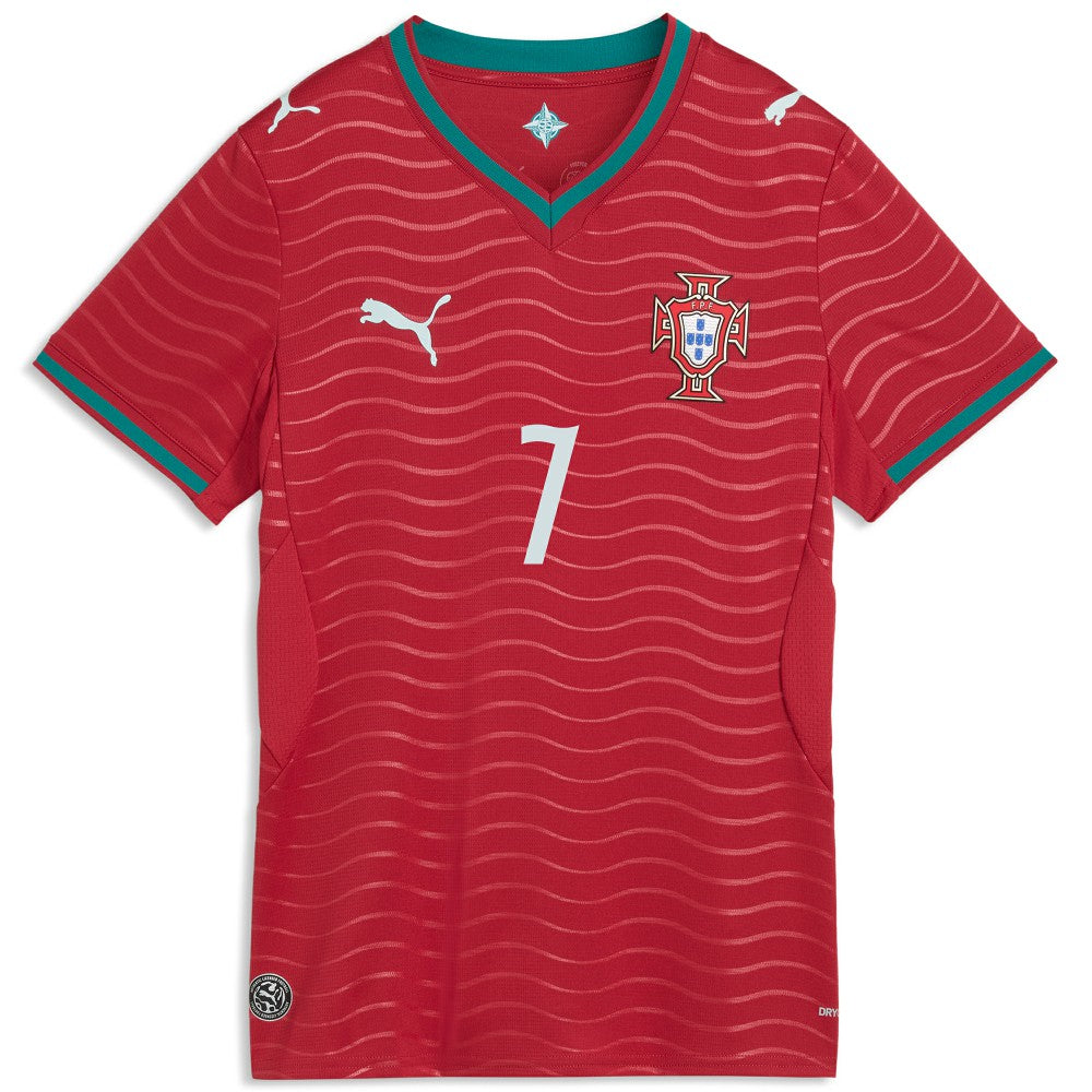 Cristiano Ronaldo Portugal National Team Women's 2026 Home Replica Jersey - Puma Red