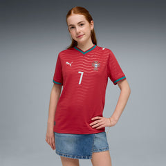 Cristiano Ronaldo Portugal National Team Youth 2026 Home Replica Jersey - Puma Red