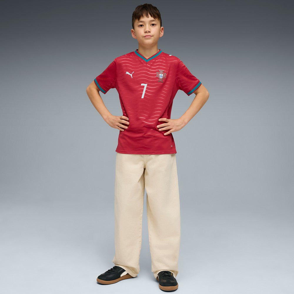 Cristiano Ronaldo Portugal National Team Youth 2026 Home Replica Jersey - Puma Red