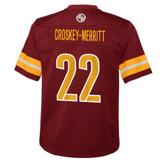 Jacory Croskey-Merritt  Youth Team Game Jersey - Washington Commanders