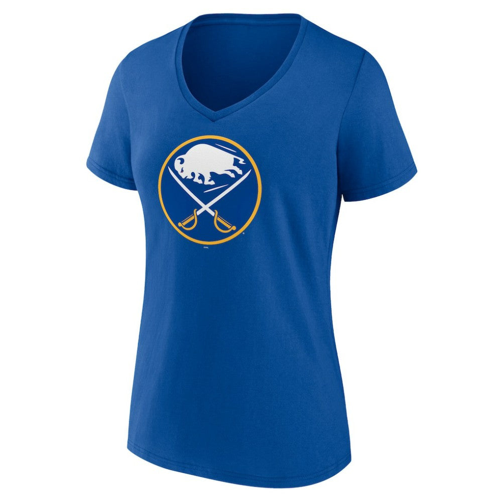 NHL Royal Buffalo Sabres Women's Mother's Day V-Neck T-Shirt