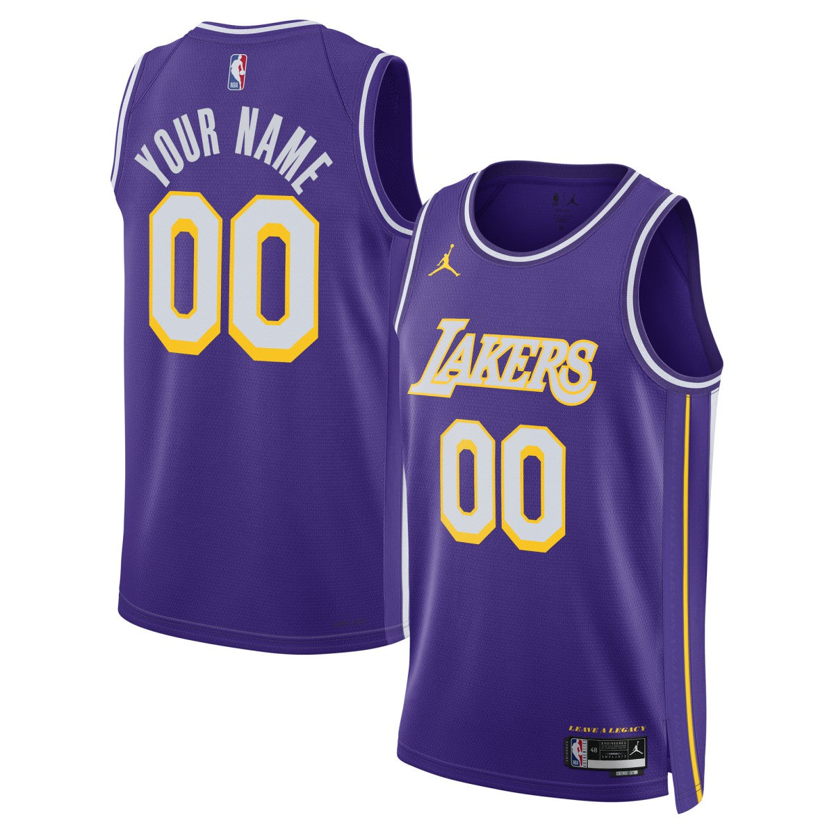 NBA Los Angeles Lakers Jordan Brand Unisex Swingman Custom Jersey