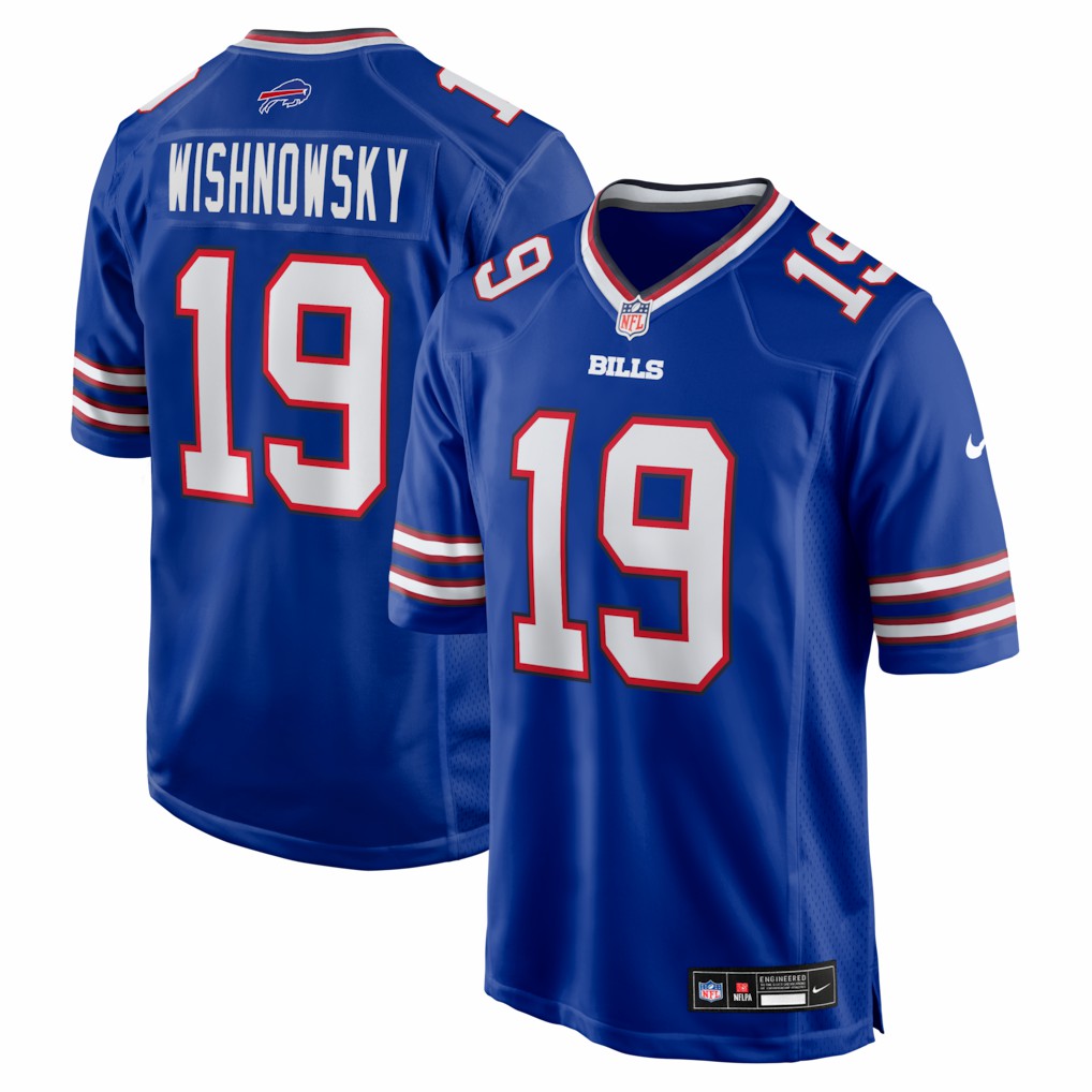 Mitch Wishnowsky  Team Game Jersey - Buffalo Bills
