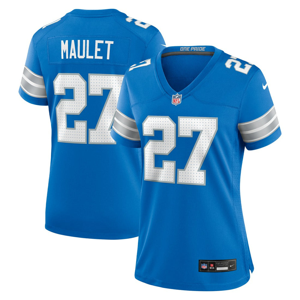 Arthur Maulet  Women's Team Game Jersey - Detroit Lions