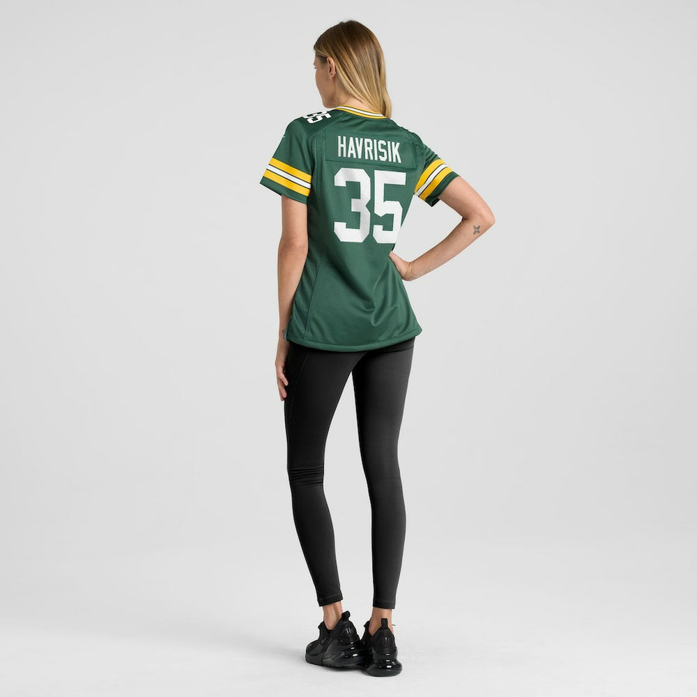 Lucas Havrisik  Women's Team Game Jersey - Green Bay Packers